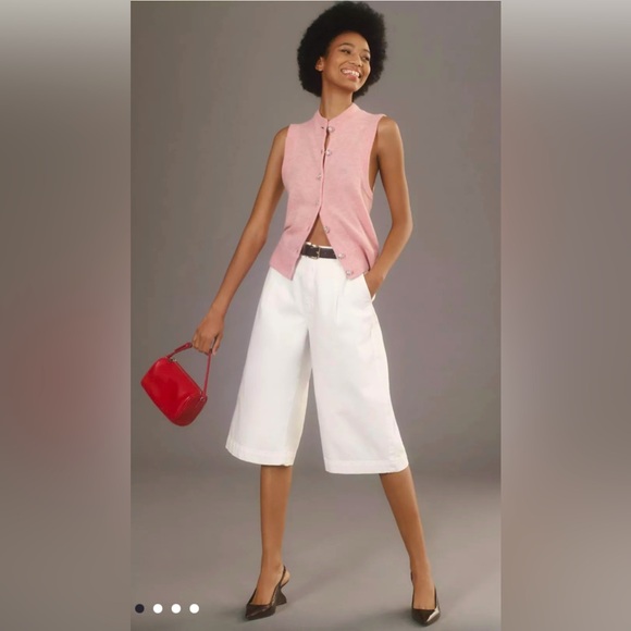 Anthropologie Maeve Button Down Cashmere Sweater - Picture 3 of 10